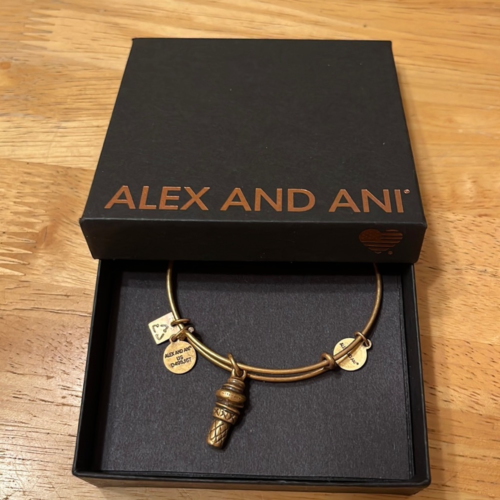 Alex and Ani Gold Ice Cream bangle